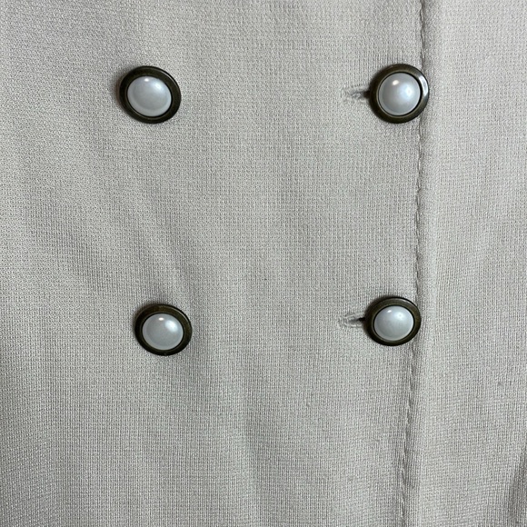 St. John | Women’s Beige Wool Blend Longline Jacket Size 4 - Picture 2 of 7